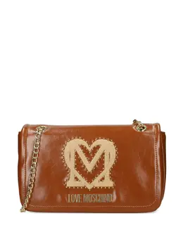 Love Moschino: Коричневая сумка 
