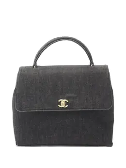 CHANEL Pre-Owned: Тёмная сумка 