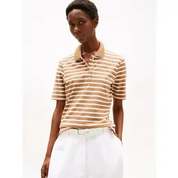 TOMMY HILFIGER: Коричневое поло 