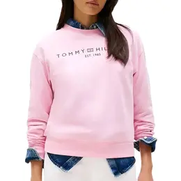TOMMY HILFIGER: Розовый свитшот 