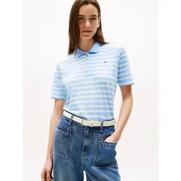 TOMMY HILFIGER: Голубое поло 