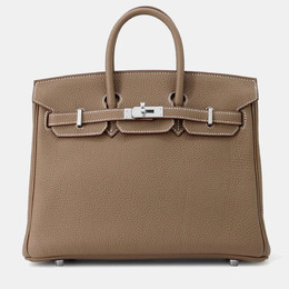 Hermes: Коричневі сумки  Birkin 25
