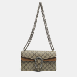 Gucci: Бежевая сумка  GG Supreme