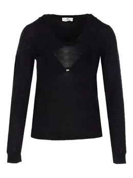 Elisabetta Franchi: Чёрный свитер 