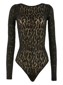 Wolford: Чёрный боди  Leo