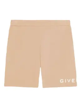 Givenchy: Бежевые шорты 