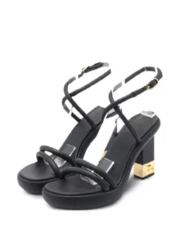 Fendi Pre-Owned: Чёрные сандалии 