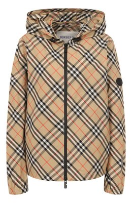 Burberry: Бежевая куртка 