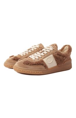 Valentino: Коричневые кеды 