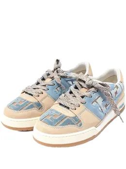 Fendi Pre-Owned: Бежевые кроссовки 
