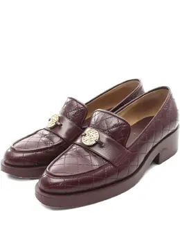 CHANEL Pre-Owned: Бордовые лоферы 