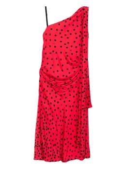 Moschino: Платье с принтом 