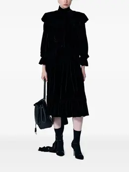 Balenciaga: Платье с оборками 