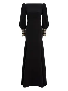 Jenny Packham: Платье с рукавами-фонариками 