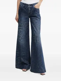 Versace Jeans Couture: Джинсы с принтом 
