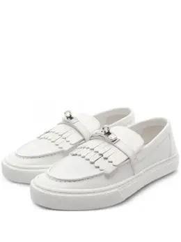 Hermès Pre-Owned: Белые лоферы 