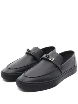 Hermès Pre-Owned: Чёрные мокасины 