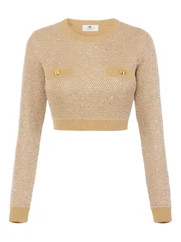 Elisabetta Franchi: Свитер с блёстками 