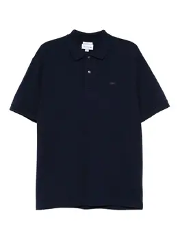 Lacoste: Голубое поло 