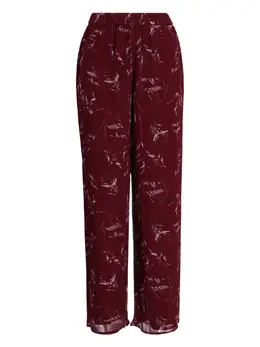 Armani Exchange: Бордовые брюки 