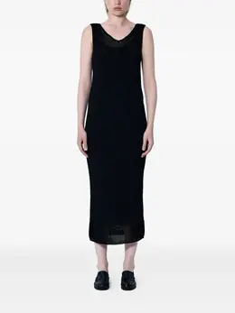 Max Mara: Платье с v-образным вырезом 