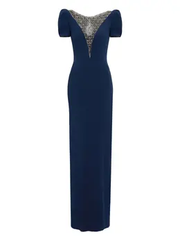 Jenny Packham: Платье с рукавами-фонариками 