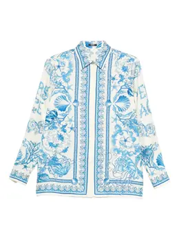 Versace: Рубашка с принтом 