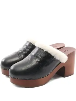 CHANEL Pre-Owned: Чёрные сабо 