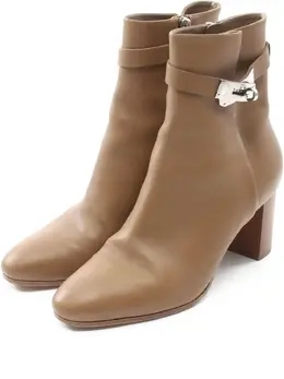 Hermès Pre-Owned: Светлые ботинки 