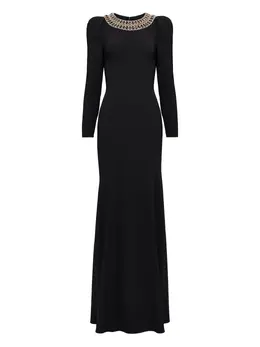 Jenny Packham: Платье с воротником 