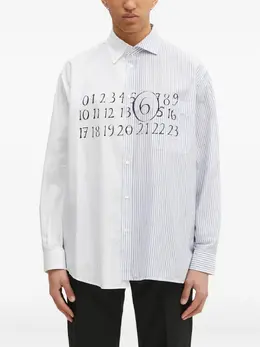 MM6 Maison Margiela: Рубашка в полоску 