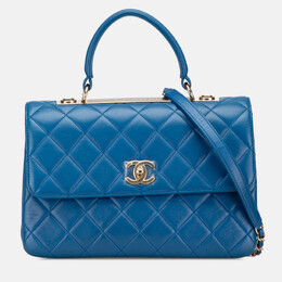 Chanel: Голубая сумка на руку 