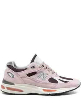 New Balance: Розовые кроссовки  991