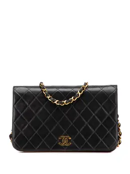 CHANEL Pre-Owned: Чёрная сумка через плечо 