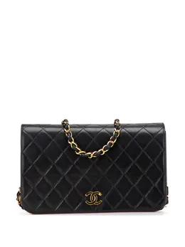 CHANEL Pre-Owned: Чёрная сумка через плечо 