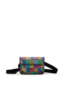 Gucci Pre-Owned: Чёрная поясная сумка 