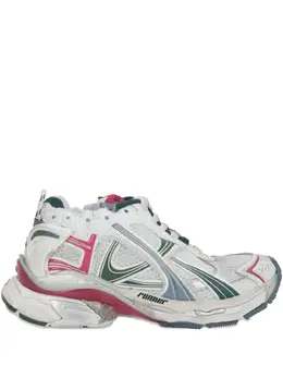 Balenciaga: Белые кроссовки  Runner