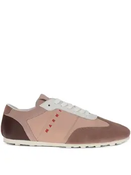 Marni: Розовые кроссовки 