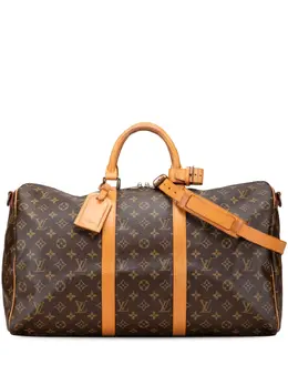 Louis Vuitton Pre-Owned: Коричневая дорожная сумка 