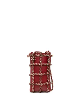 CHANEL Pre-Owned: Красный клатч 