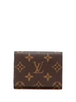 Louis Vuitton Pre-Owned: Коричневый картхолдер 