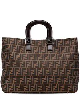 Fendi Pre-Owned: Коричневая сумка-шоппер 