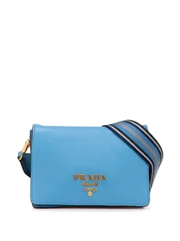 Prada Pre-Owned: Голубая сумка через плечо 