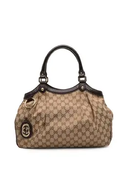 Gucci Pre-Owned: Коричневая сумка-шоппер 