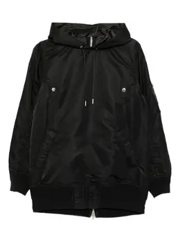 sacai: Чёрная толстовка 
