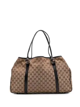 Gucci Pre-Owned: Коричневая сумка-шоппер 