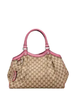 Gucci Pre-Owned: Коричневая сумка-шоппер 