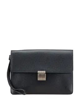 Louis Vuitton Pre-Owned: Чёрный клатч 