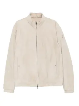 Moncler: Замшевая куртка 