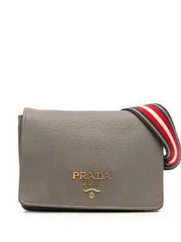 Prada Pre-Owned: Коричневая сумка через плечо 